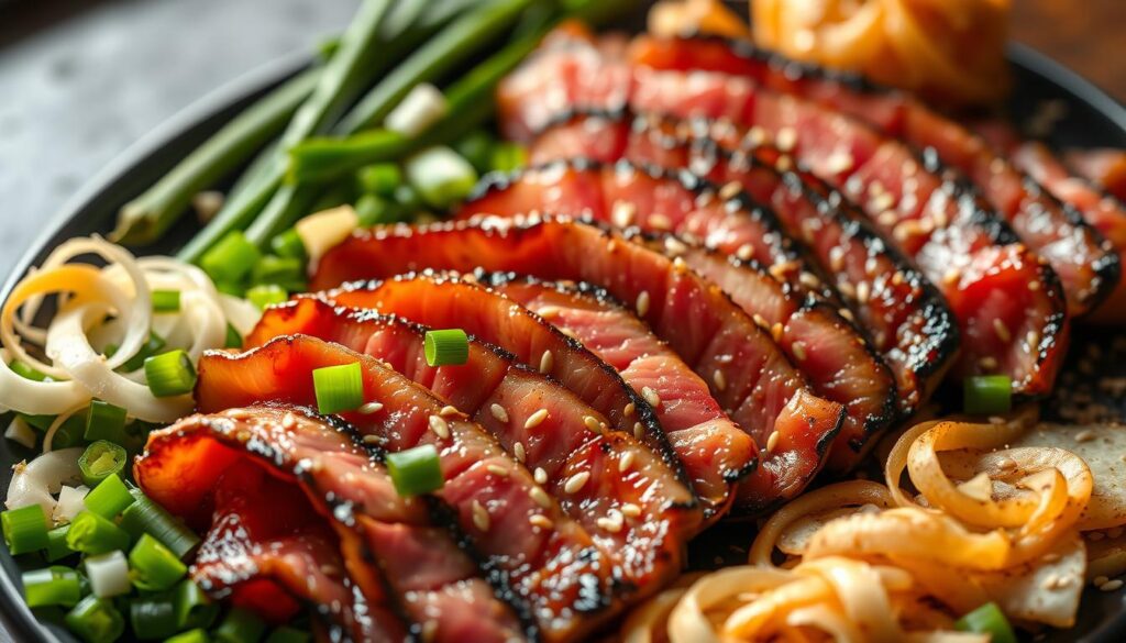 thin sliced beef