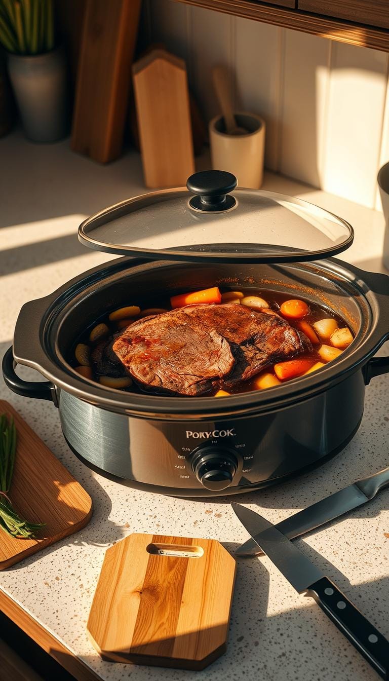 crock pot bucket steak